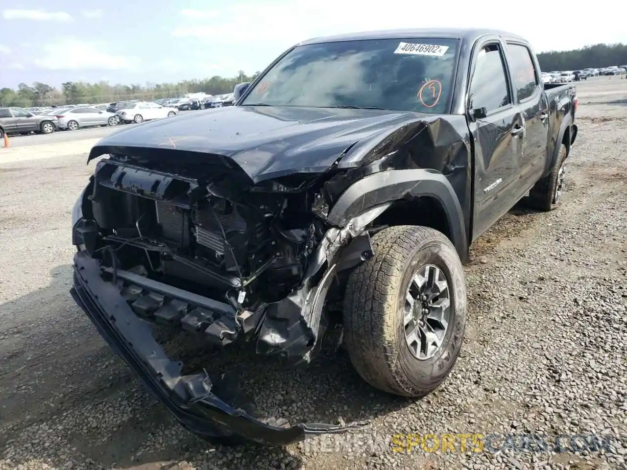 2 Photograph of a damaged car 3TMDZ5BN3LM083079 TOYOTA TACOMA 2020