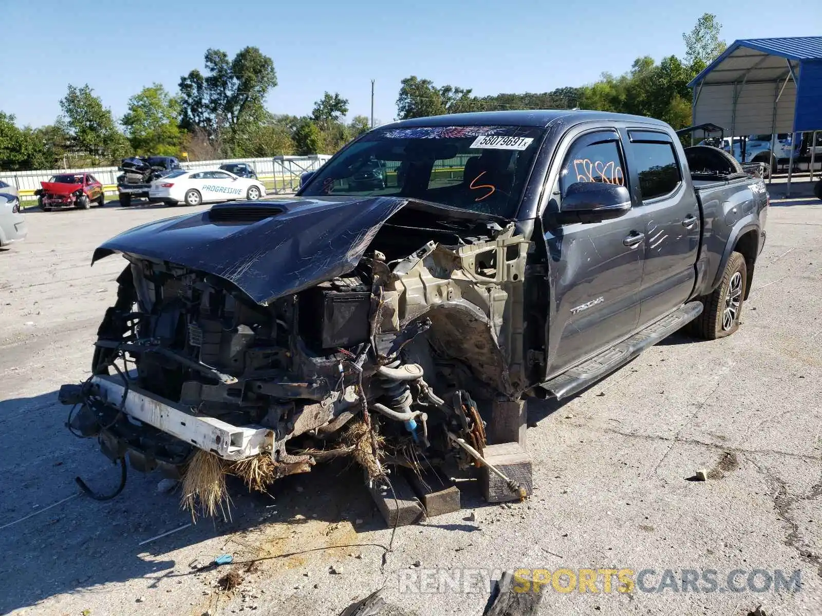 2 Photograph of a damaged car 3TMDZ5BN3LM089691 TOYOTA TACOMA 2020