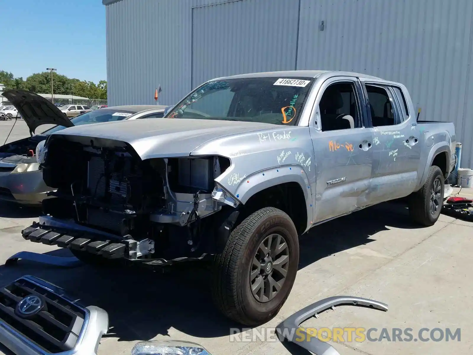 2 Photograph of a damaged car 3TMDZ5BN4LM088534 TOYOTA TACOMA 2020