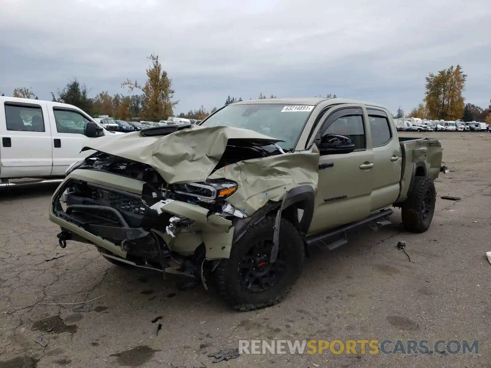 2 Photograph of a damaged car 3TMDZ5BN4LM097833 TOYOTA TACOMA 2020