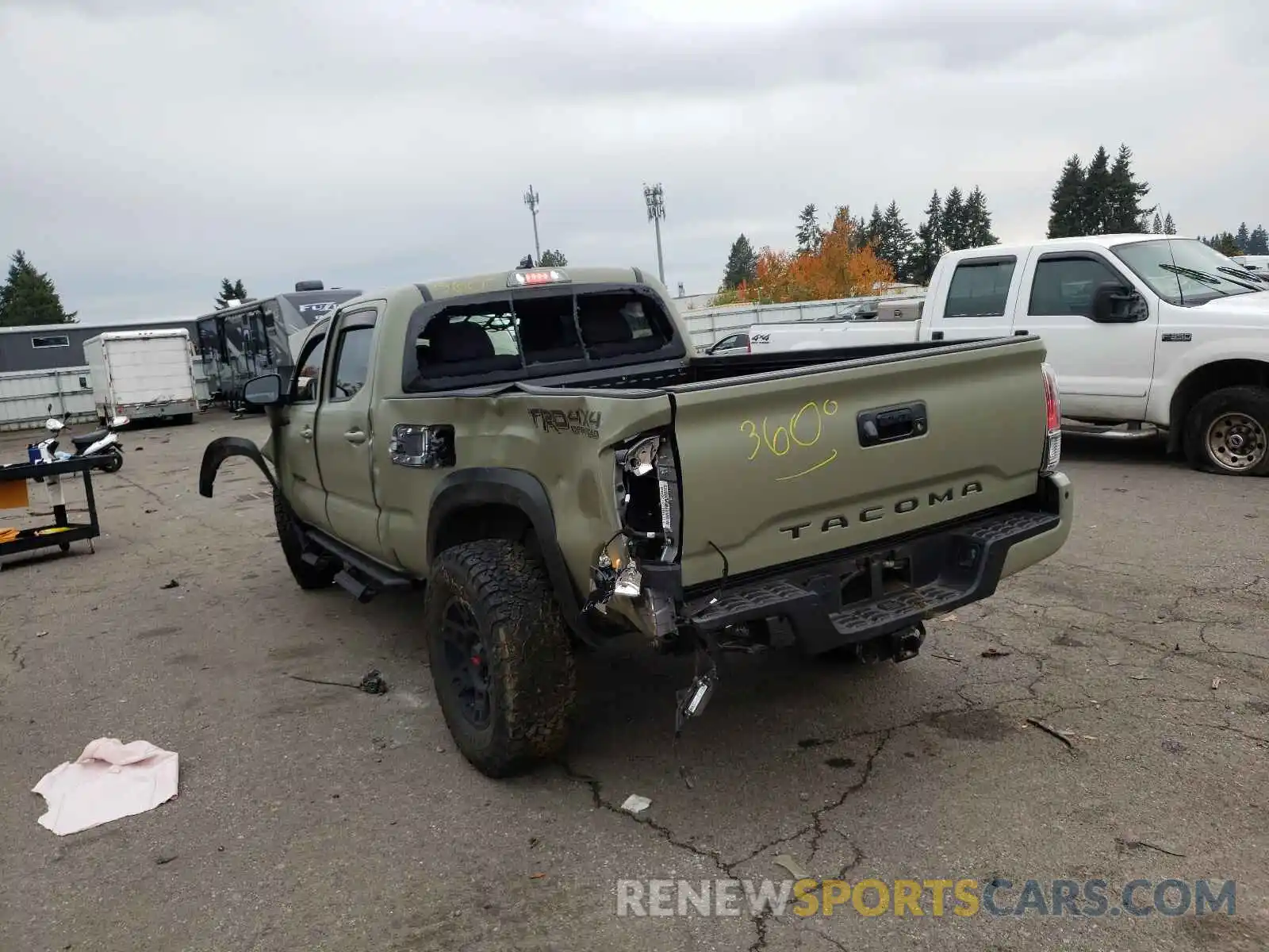 3 Photograph of a damaged car 3TMDZ5BN4LM097833 TOYOTA TACOMA 2020