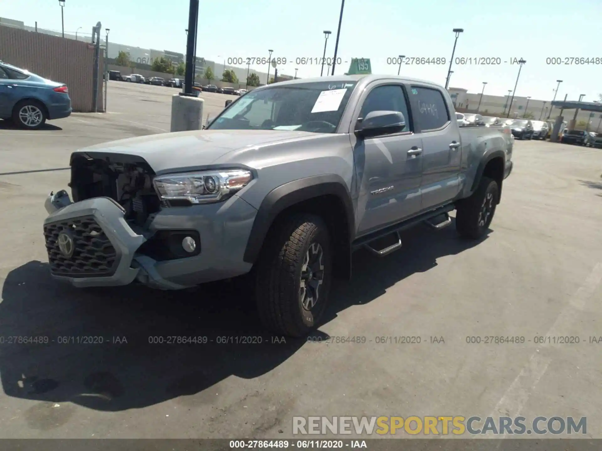 2 Photograph of a damaged car 3TMDZ5BN6LM084100 TOYOTA TACOMA 2020