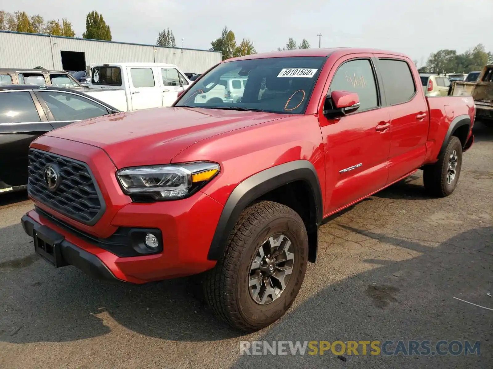 2 Photograph of a damaged car 3TMDZ5BN6LM086073 TOYOTA TACOMA 2020