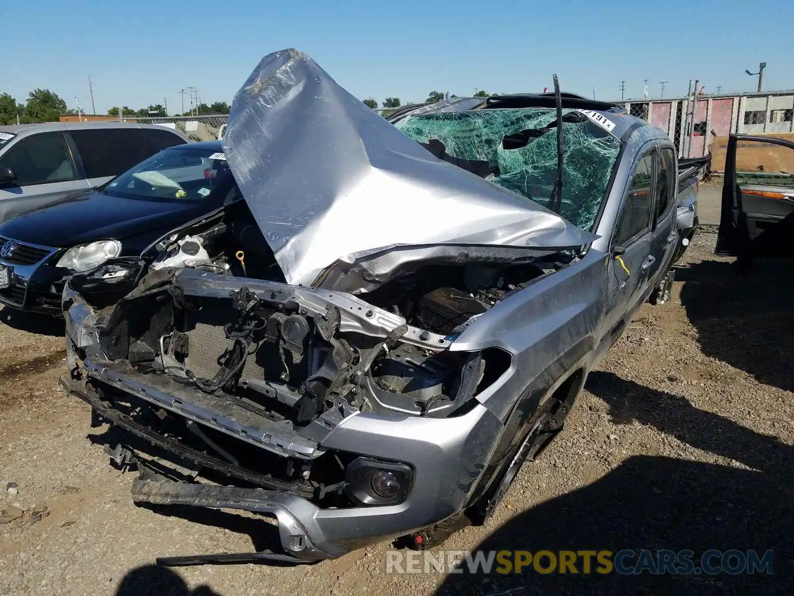 2 Photograph of a damaged car 3TMDZ5BN6LM093587 TOYOTA TACOMA 2020