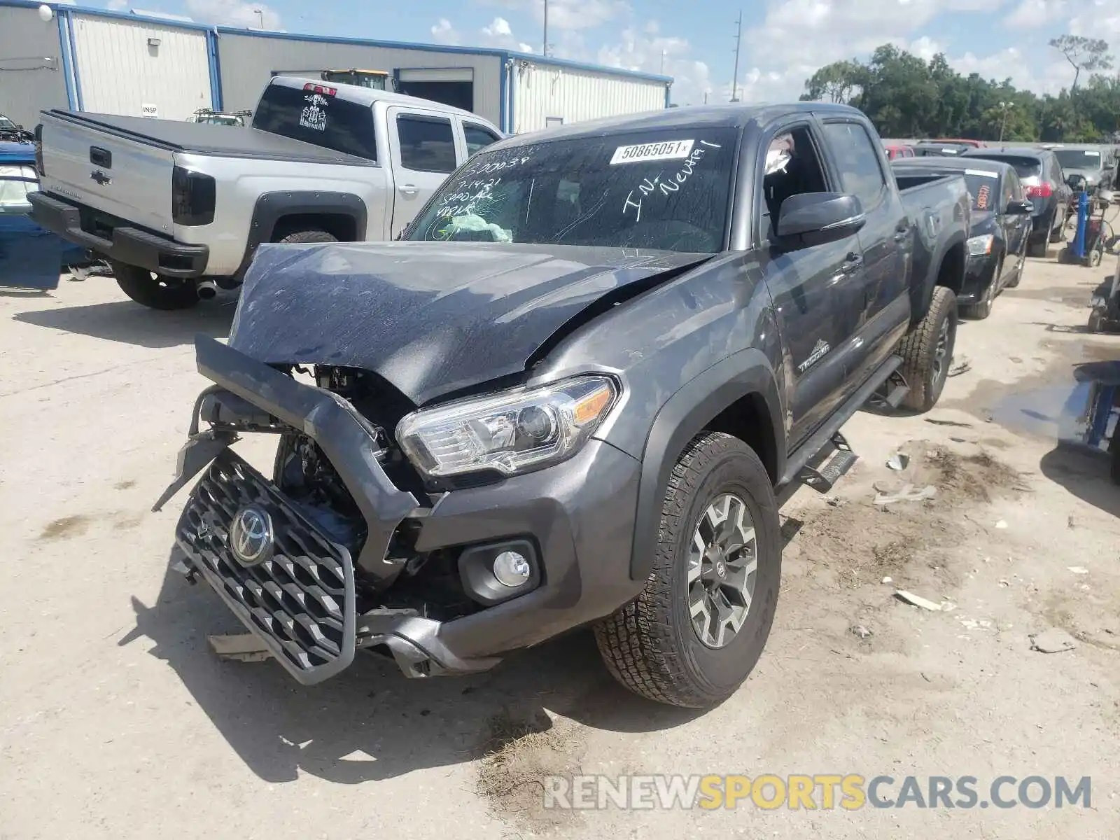 2 Photograph of a damaged car 3TMDZ5BN7LM082632 TOYOTA TACOMA 2020