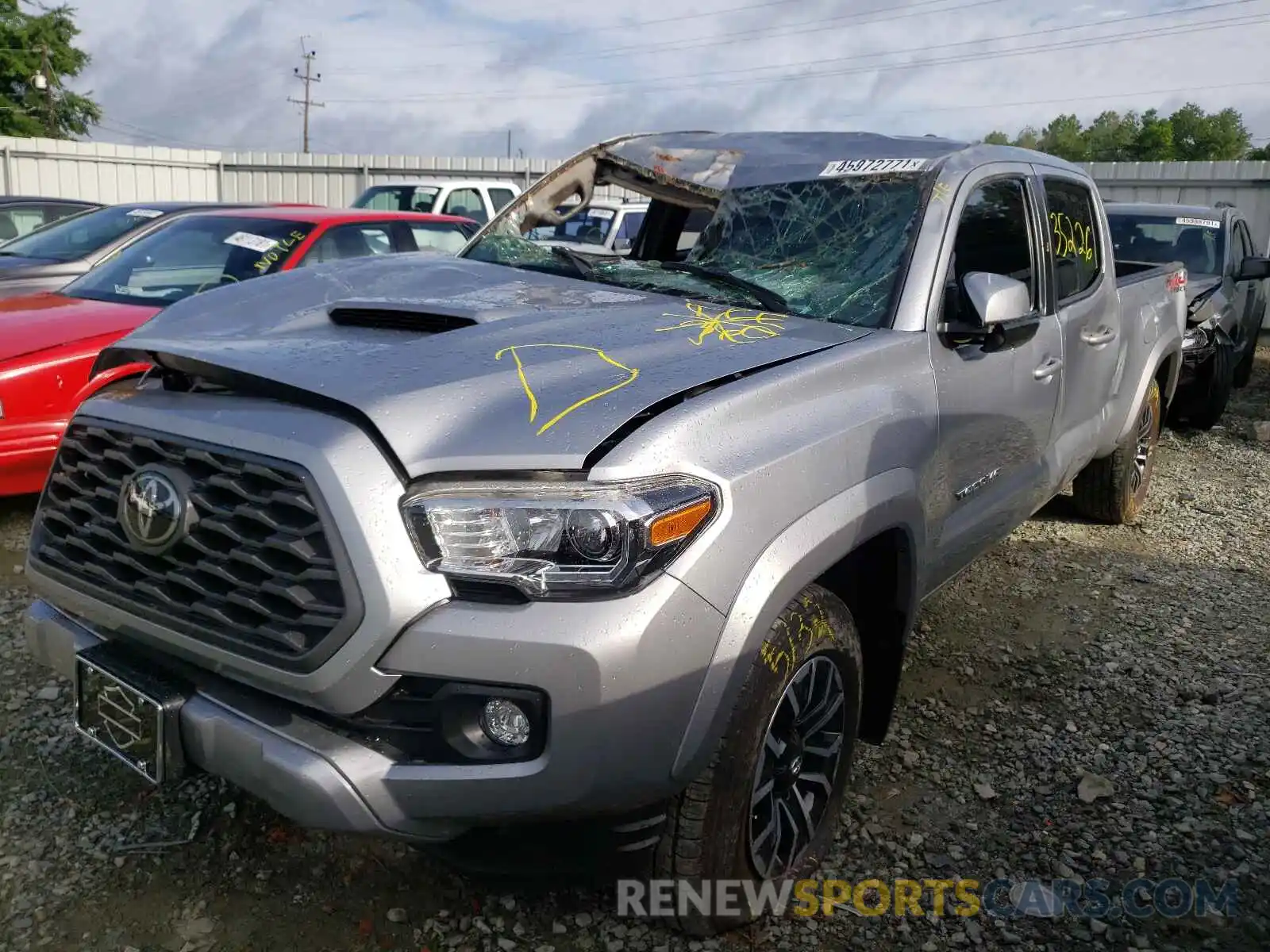 2 Photograph of a damaged car 3TMDZ5BN7LM086339 TOYOTA TACOMA 2020