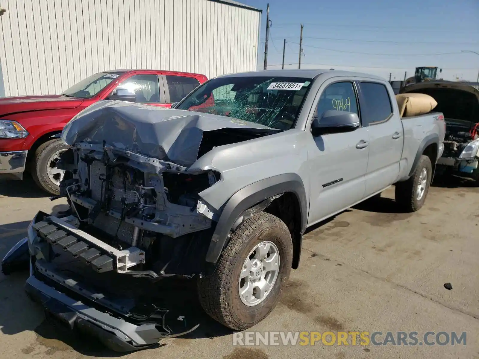 2 Photograph of a damaged car 3TMDZ5BN7LM088656 TOYOTA TACOMA 2020