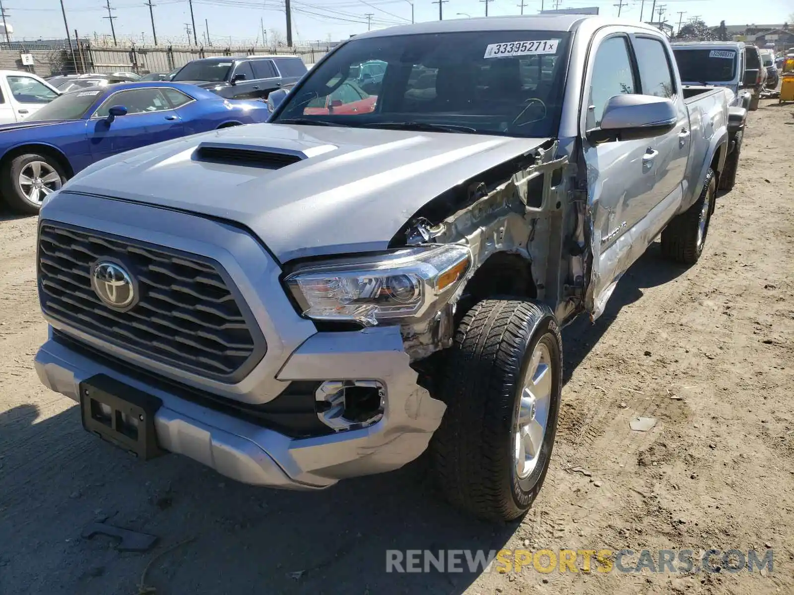 2 Photograph of a damaged car 3TMDZ5BN8LM083059 TOYOTA TACOMA 2020