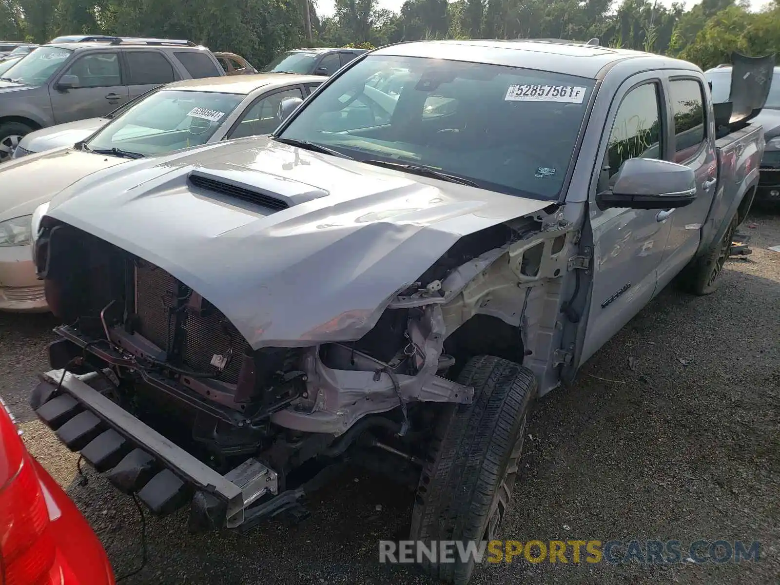 2 Photograph of a damaged car 3TMDZ5BN8LM092425 TOYOTA TACOMA 2020