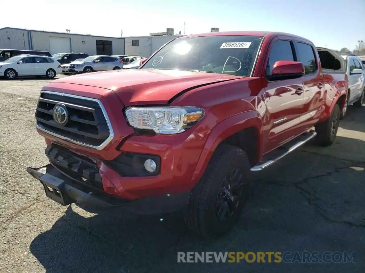 2 Photograph of a damaged car 3TMDZ5BN8LM092960 TOYOTA TACOMA 2020