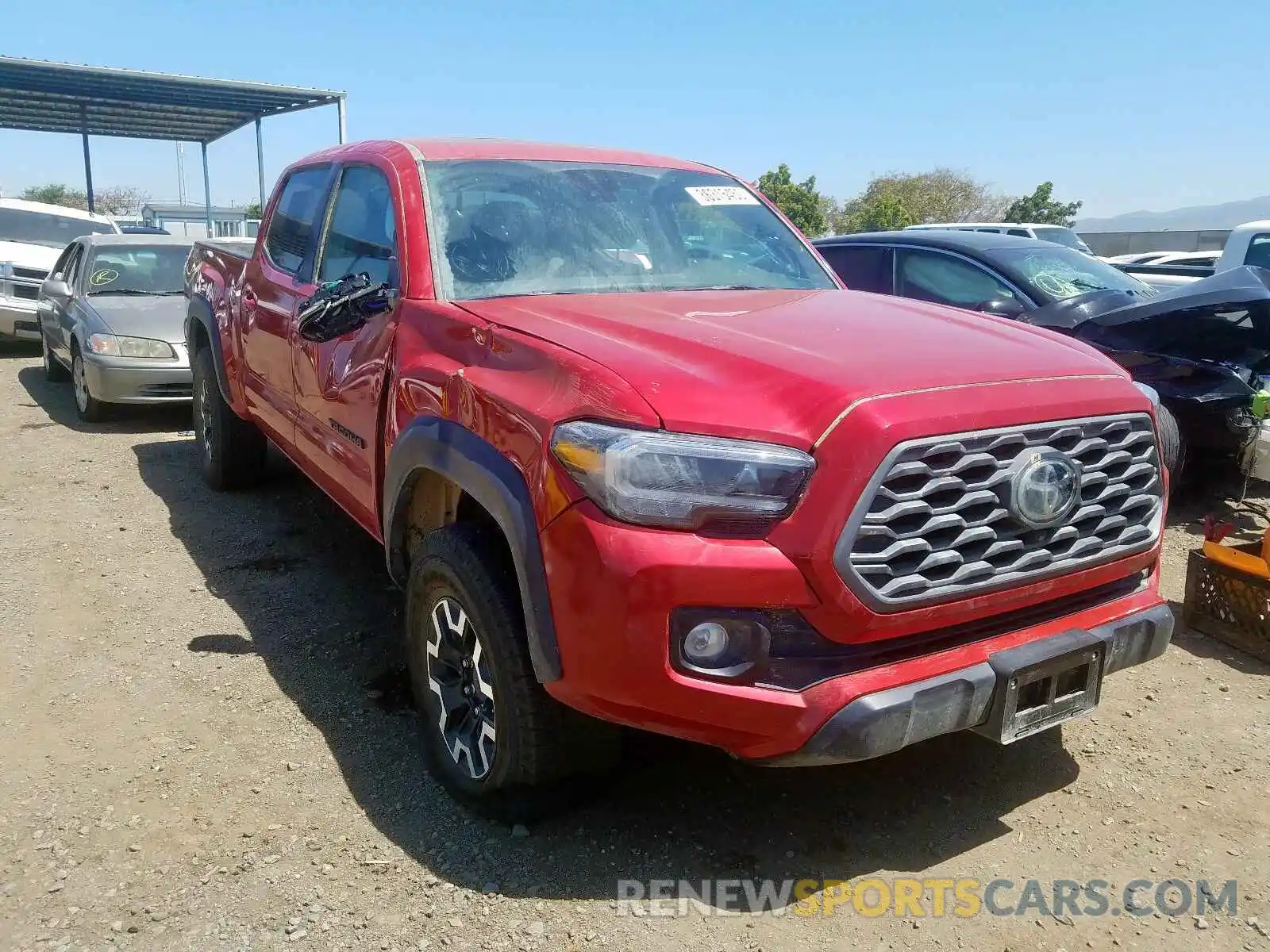 1 Photograph of a damaged car 3TMDZ5BNXLM080275 TOYOTA TACOMA 2020