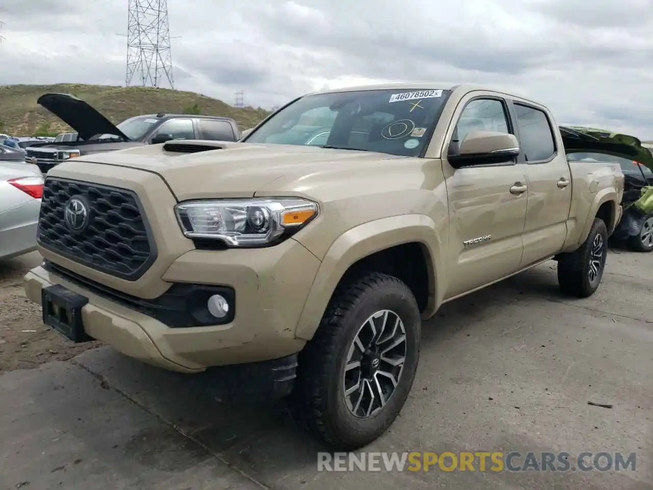 2 Photograph of a damaged car 3TMDZ5BNXLM085878 TOYOTA TACOMA 2020