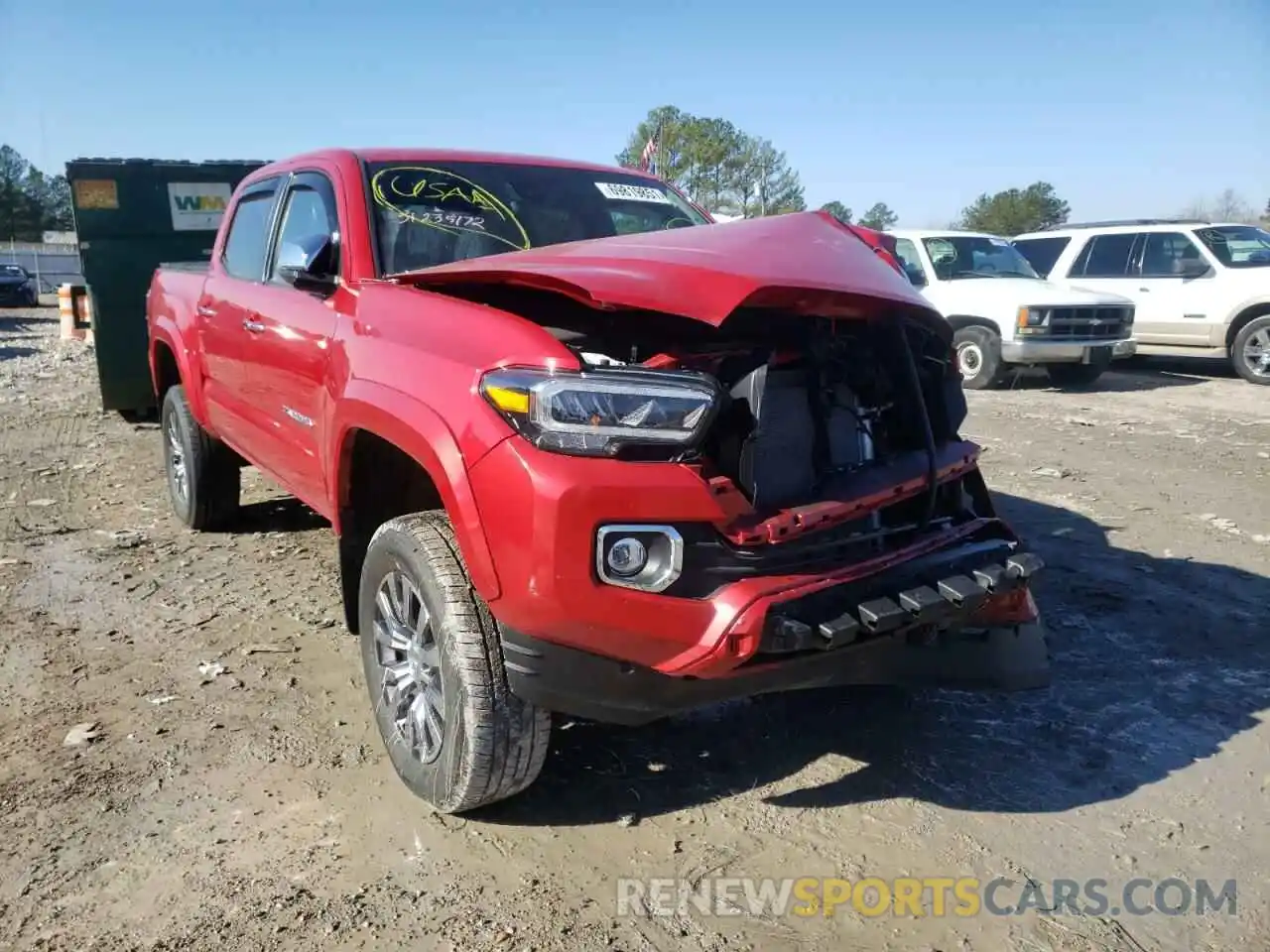 1 Photograph of a damaged car 3TMGZ5AN0LM361323 TOYOTA TACOMA 2020