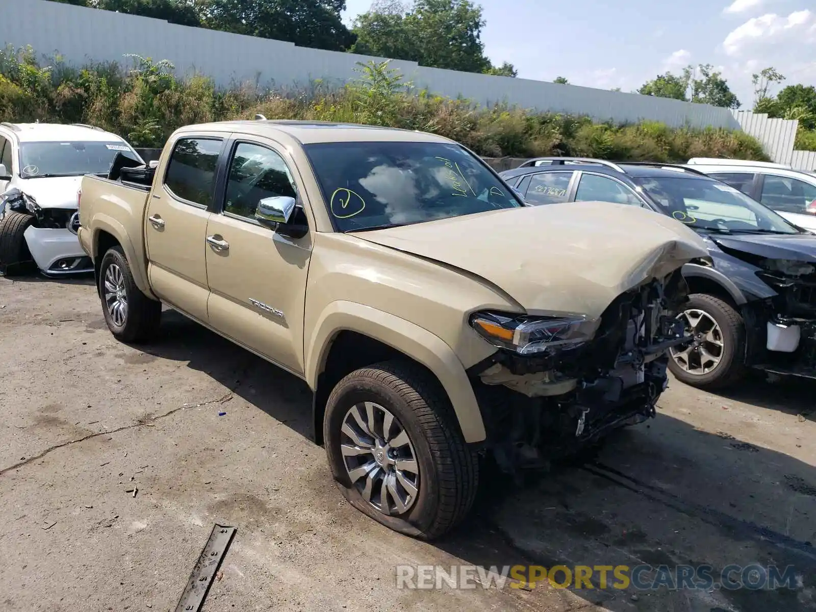 1 Photograph of a damaged car 3TMGZ5AN2LM357029 TOYOTA TACOMA 2020