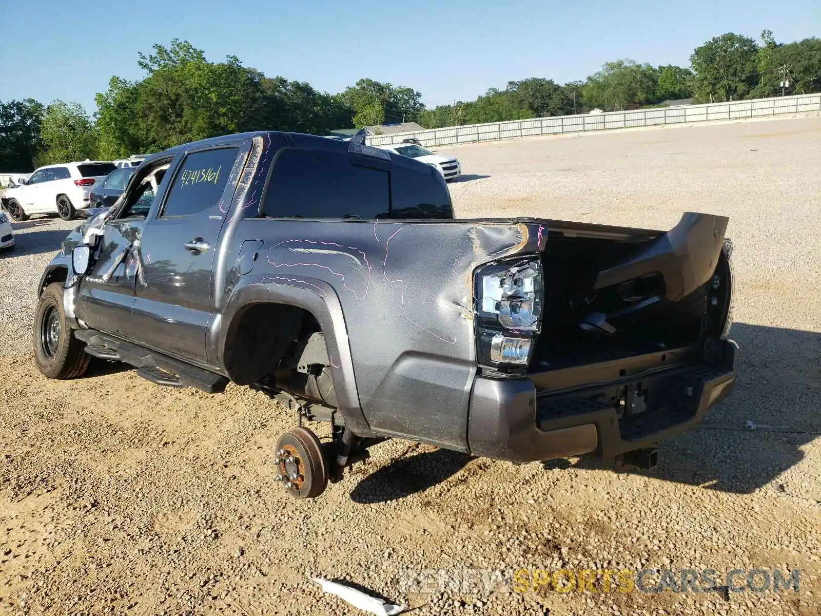 3 Photograph of a damaged car 3TMGZ5AN6LM346678 TOYOTA TACOMA 2020