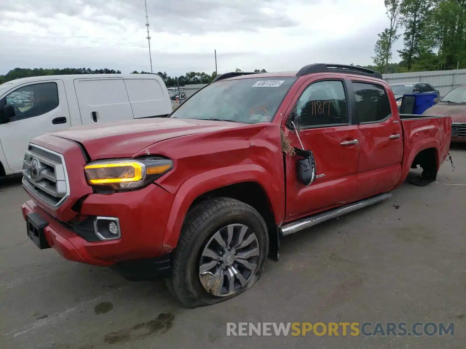 2 Photograph of a damaged car 3TMGZ5AN7LM342171 TOYOTA TACOMA 2020