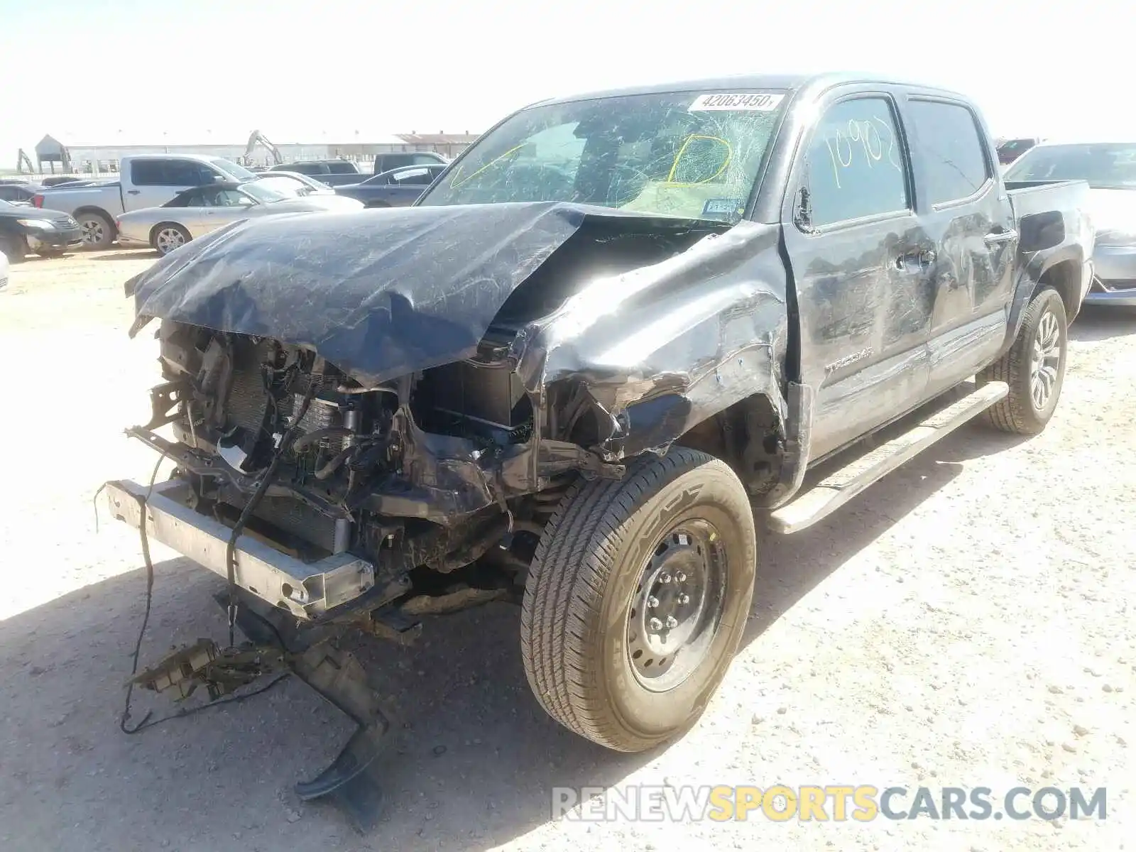 2 Photograph of a damaged car 3TMGZ5ANXLM299509 TOYOTA TACOMA 2020