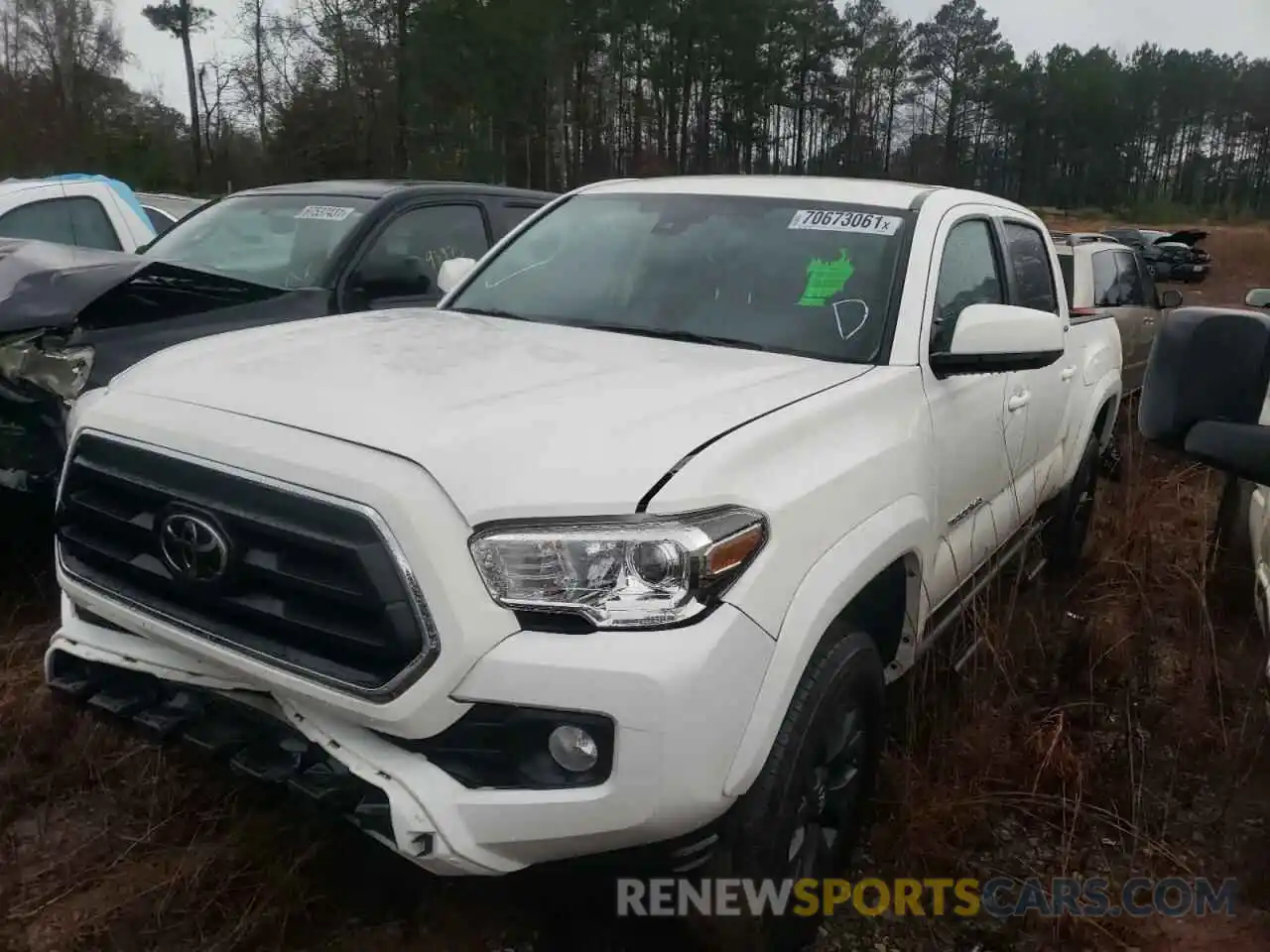 2 Photograph of a damaged car 3TYAZ5CN5LT000595 TOYOTA TACOMA 2020