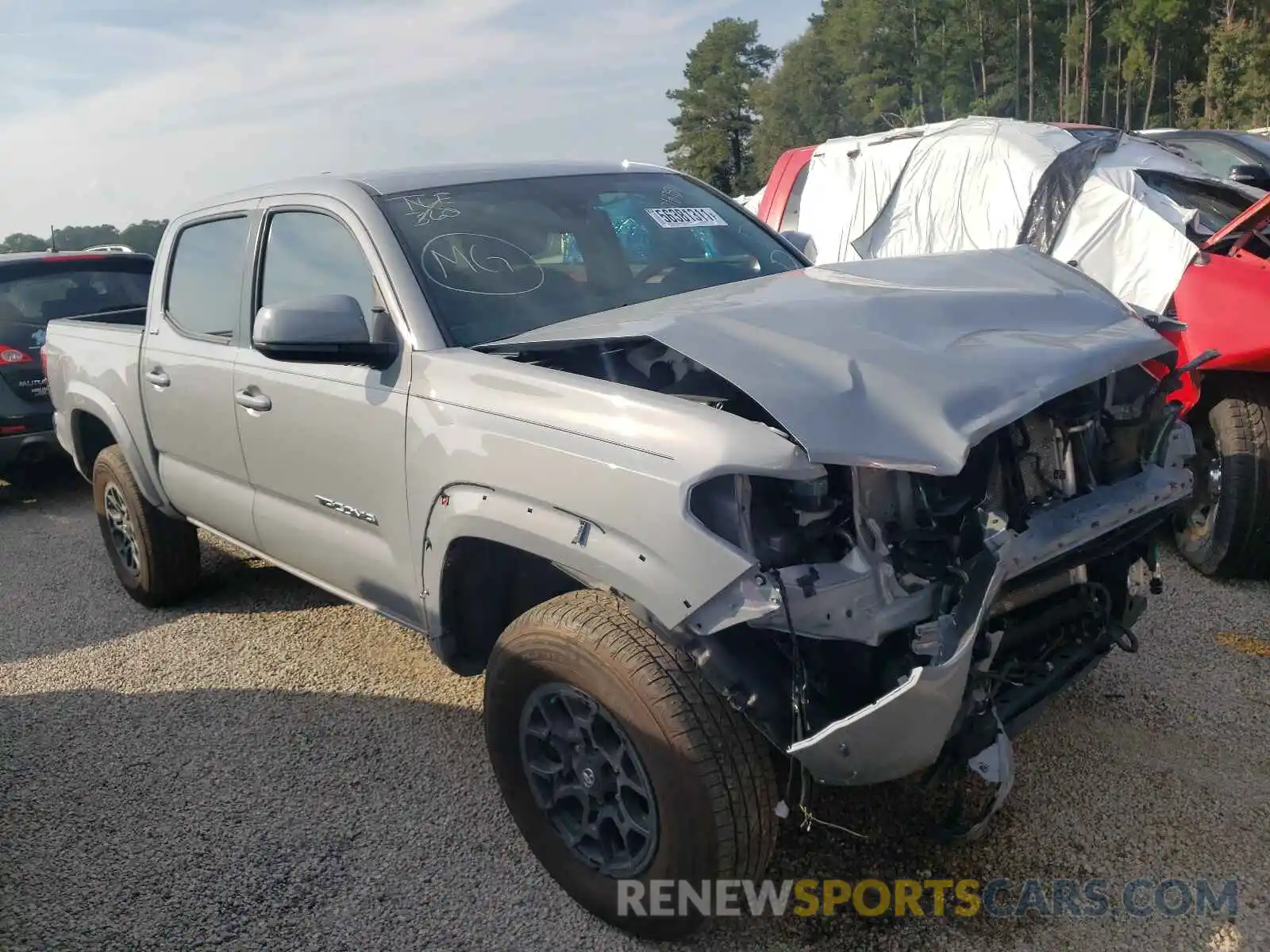 1 Photograph of a damaged car 3TYAZ5CNXLT001600 TOYOTA TACOMA 2020