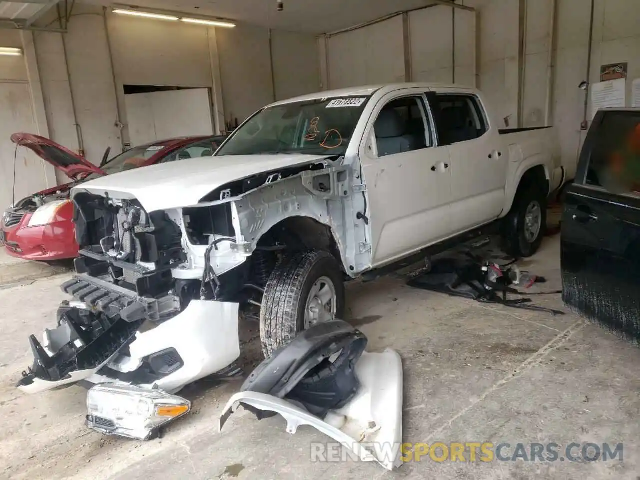 2 Photograph of a damaged car 3TYCZ5AN9LT007111 TOYOTA TACOMA 2020