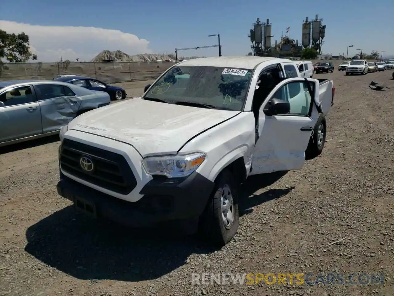 2 Photograph of a damaged car 3TYRX5GN1LT001214 TOYOTA TACOMA 2020