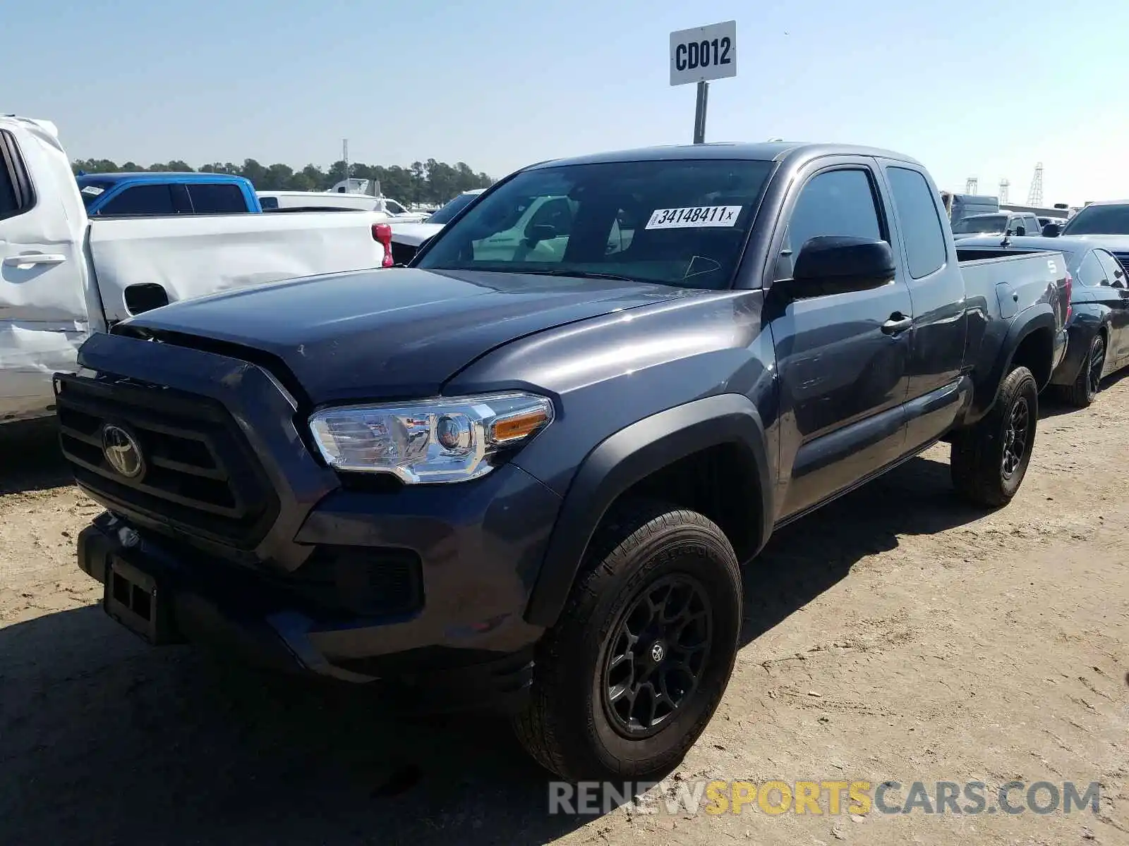 2 Photograph of a damaged car 3TYRX5GN1LT002105 TOYOTA TACOMA 2020