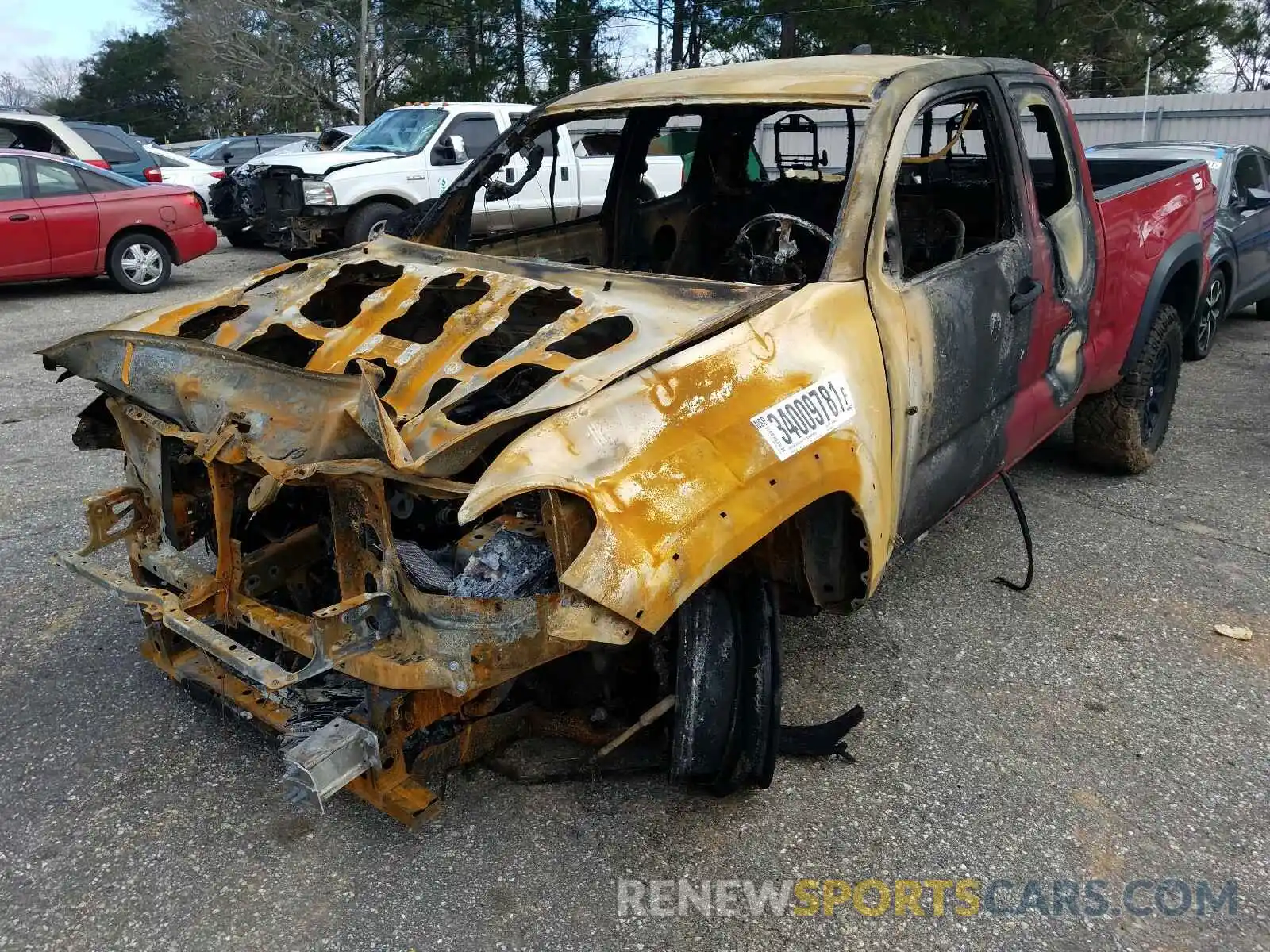 2 Photograph of a damaged car 3TYRX5GN4LT001997 TOYOTA TACOMA 2020