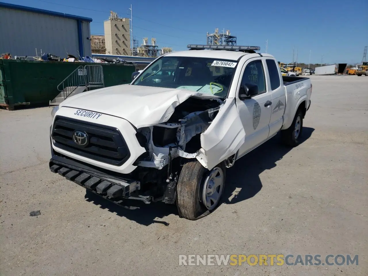 2 Photograph of a damaged car 3TYRX5GN4LT002390 TOYOTA TACOMA 2020