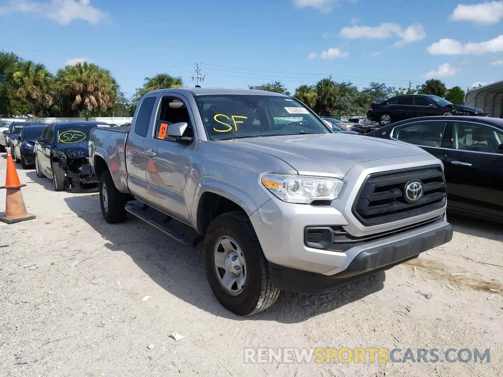 1 Photograph of a damaged car 3TYRX5GN5LT001748 TOYOTA TACOMA 2020