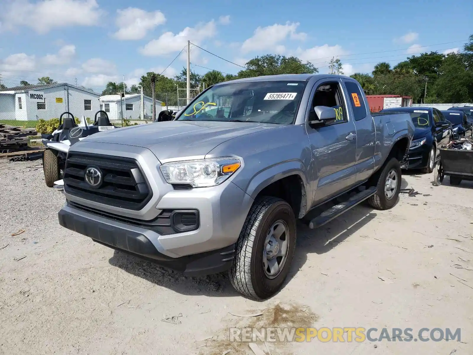 2 Photograph of a damaged car 3TYRX5GN5LT001748 TOYOTA TACOMA 2020