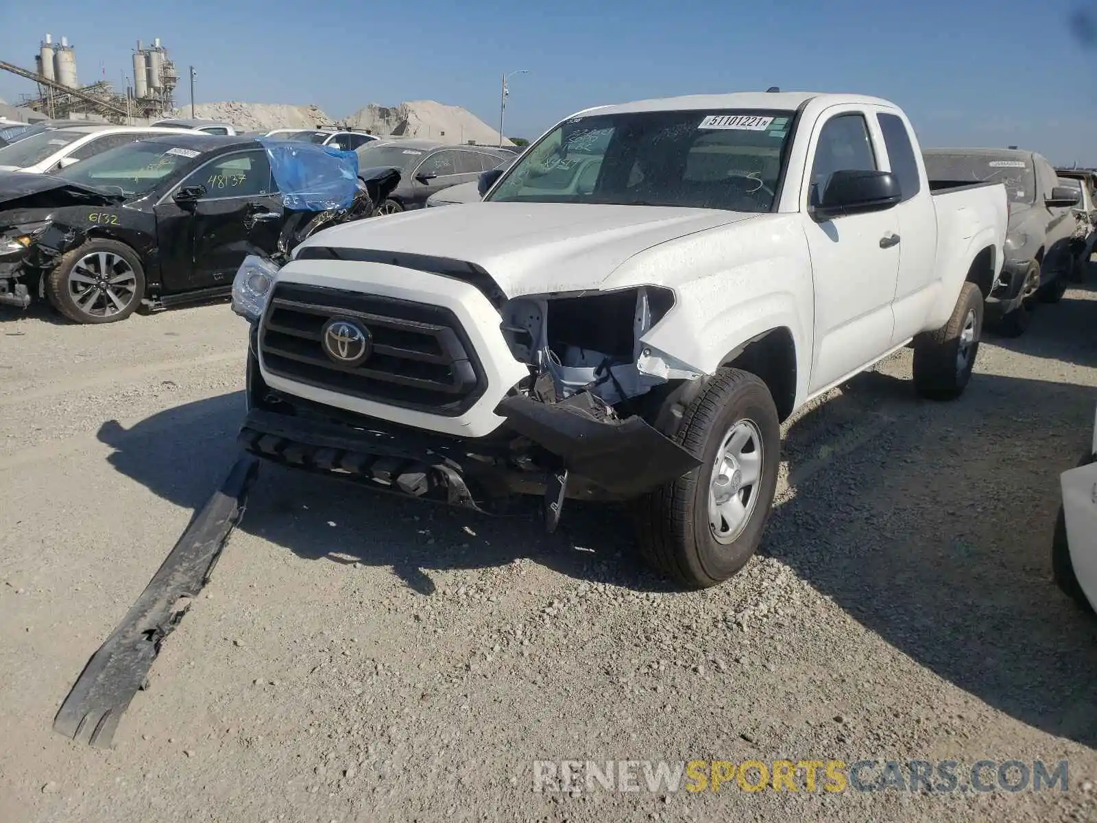 2 Photograph of a damaged car 3TYRX5GN5LT004519 TOYOTA TACOMA 2020