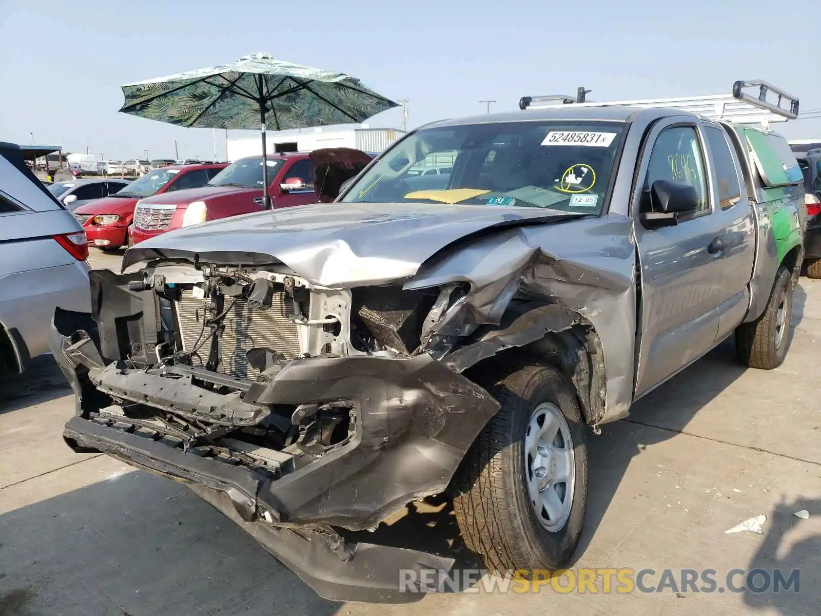 2 Photograph of a damaged car 3TYRX5GN5LT005332 TOYOTA TACOMA 2020