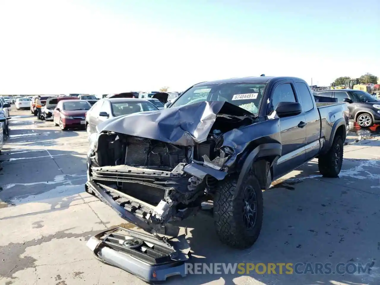 2 Photograph of a damaged car 3TYRX5GN6LT001807 TOYOTA TACOMA 2020