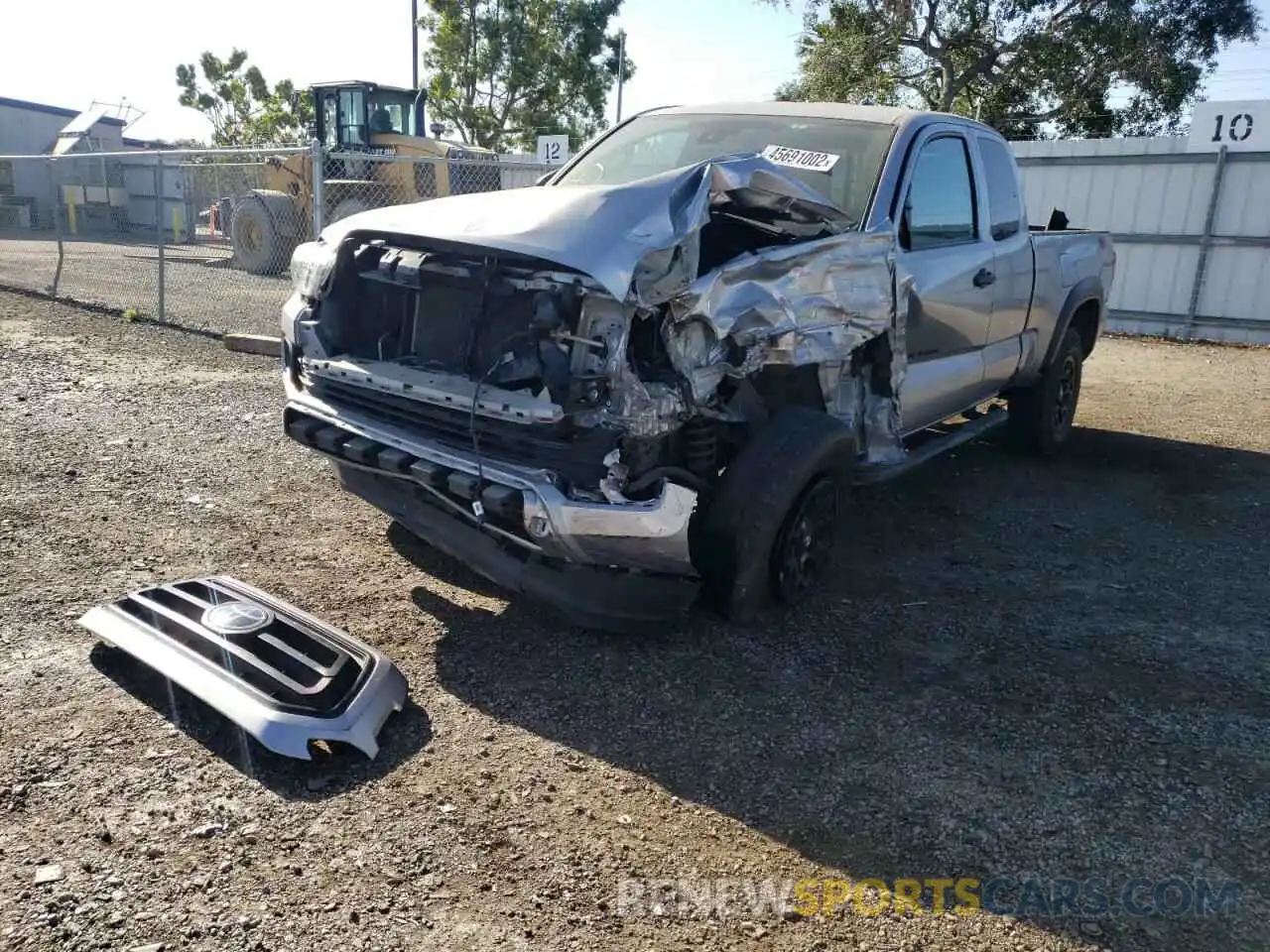 2 Photograph of a damaged car 3TYRX5GN8LT001260 TOYOTA TACOMA 2020