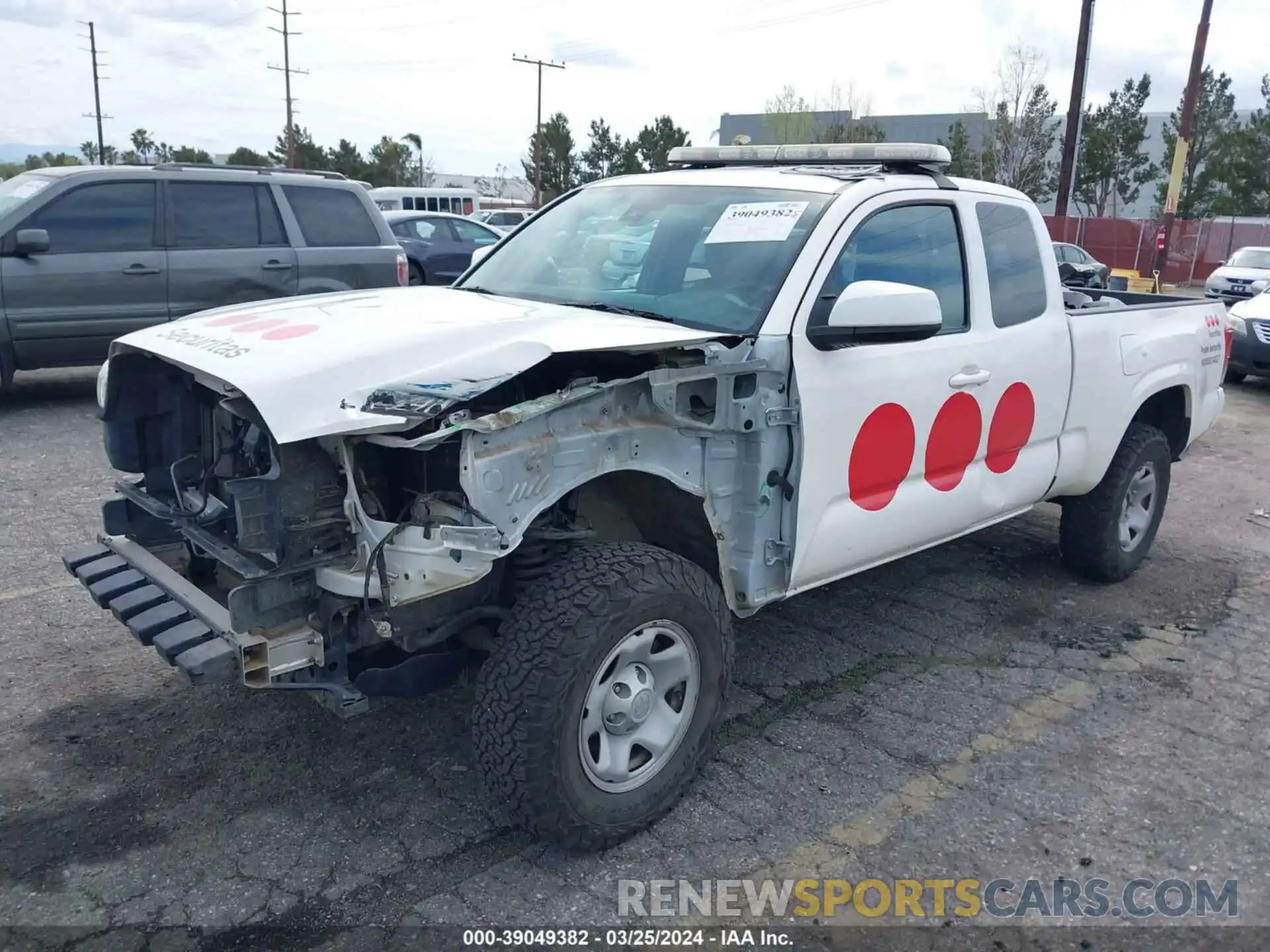 2 Photograph of a damaged car 3TYSX5EN0LT000978 TOYOTA TACOMA 2020