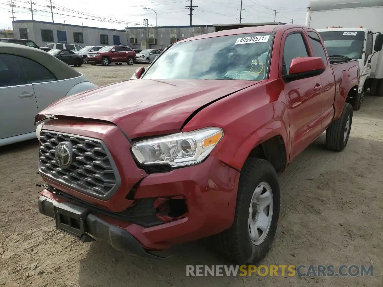 2 Photograph of a damaged car 3TYSX5EN1LT002366 TOYOTA TACOMA 2020