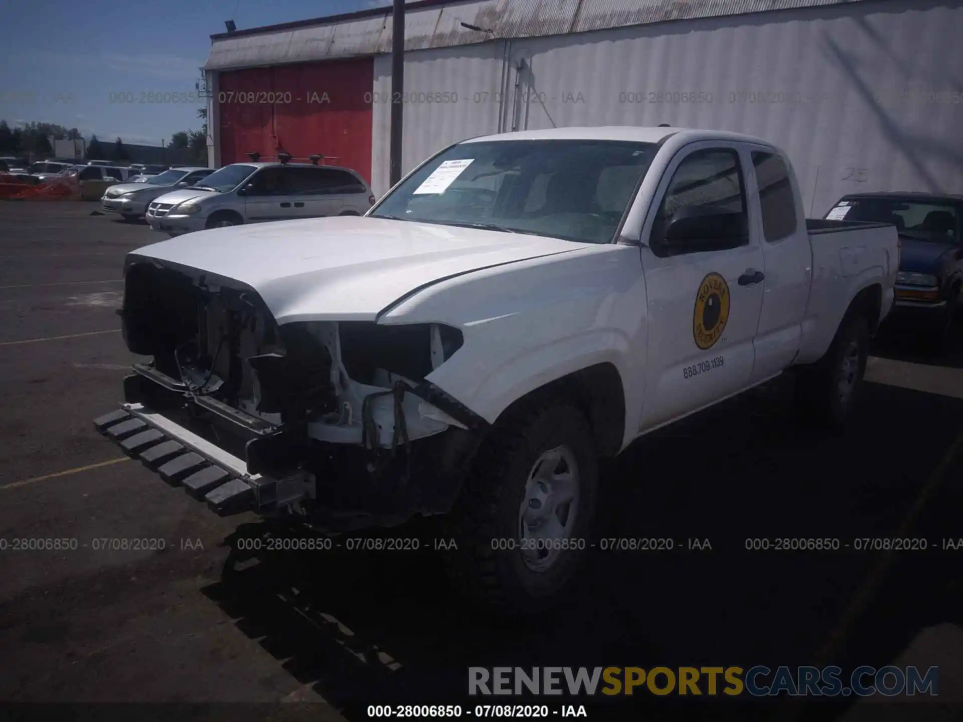 2 Photograph of a damaged car 3TYSX5EN8LT000534 TOYOTA TACOMA 2020