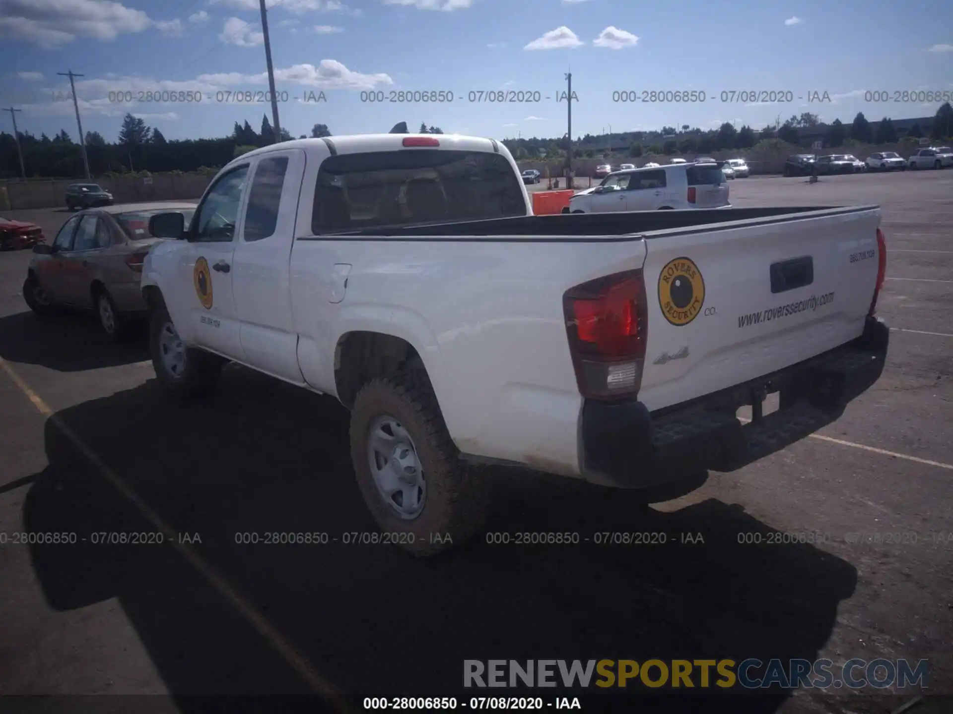 3 Photograph of a damaged car 3TYSX5EN8LT000534 TOYOTA TACOMA 2020