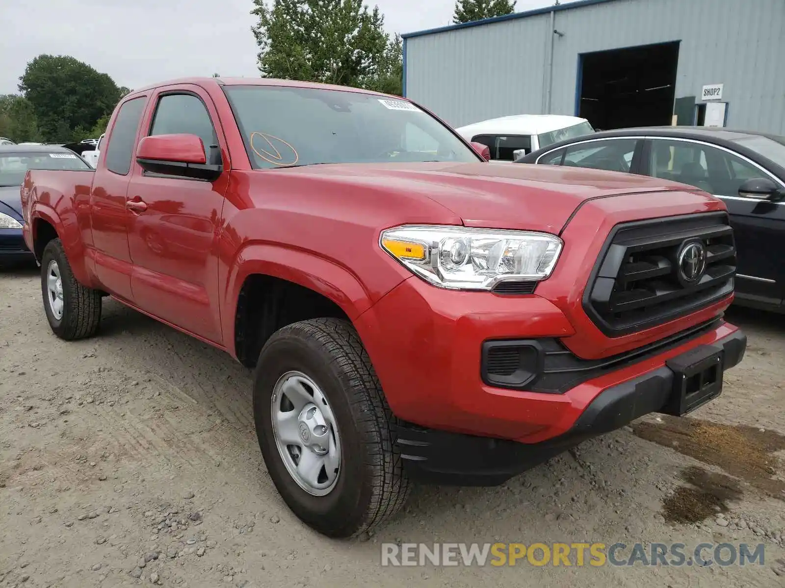 1 Photograph of a damaged car 3TYSX5ENXLT002110 TOYOTA TACOMA 2020