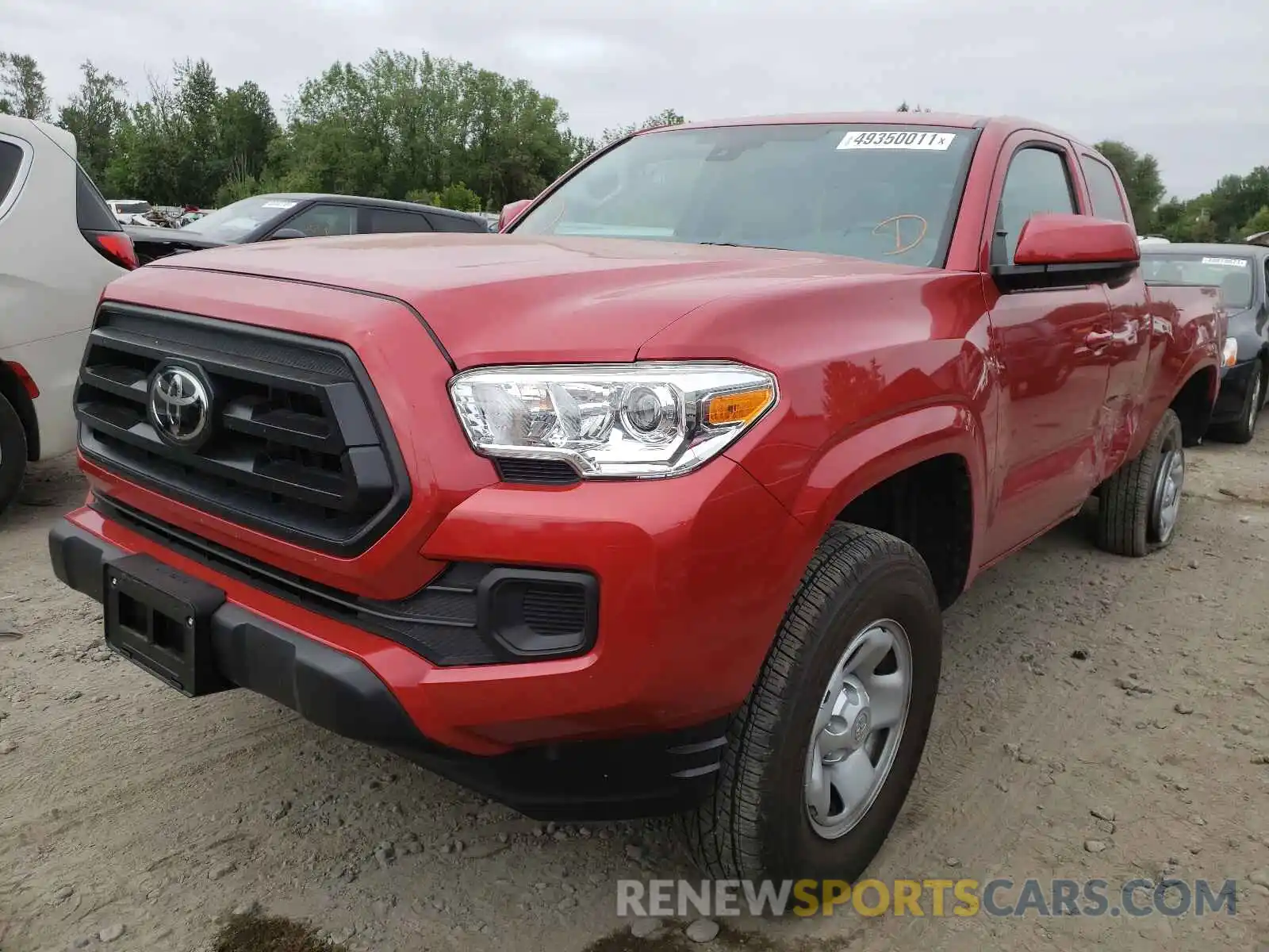 2 Photograph of a damaged car 3TYSX5ENXLT002110 TOYOTA TACOMA 2020