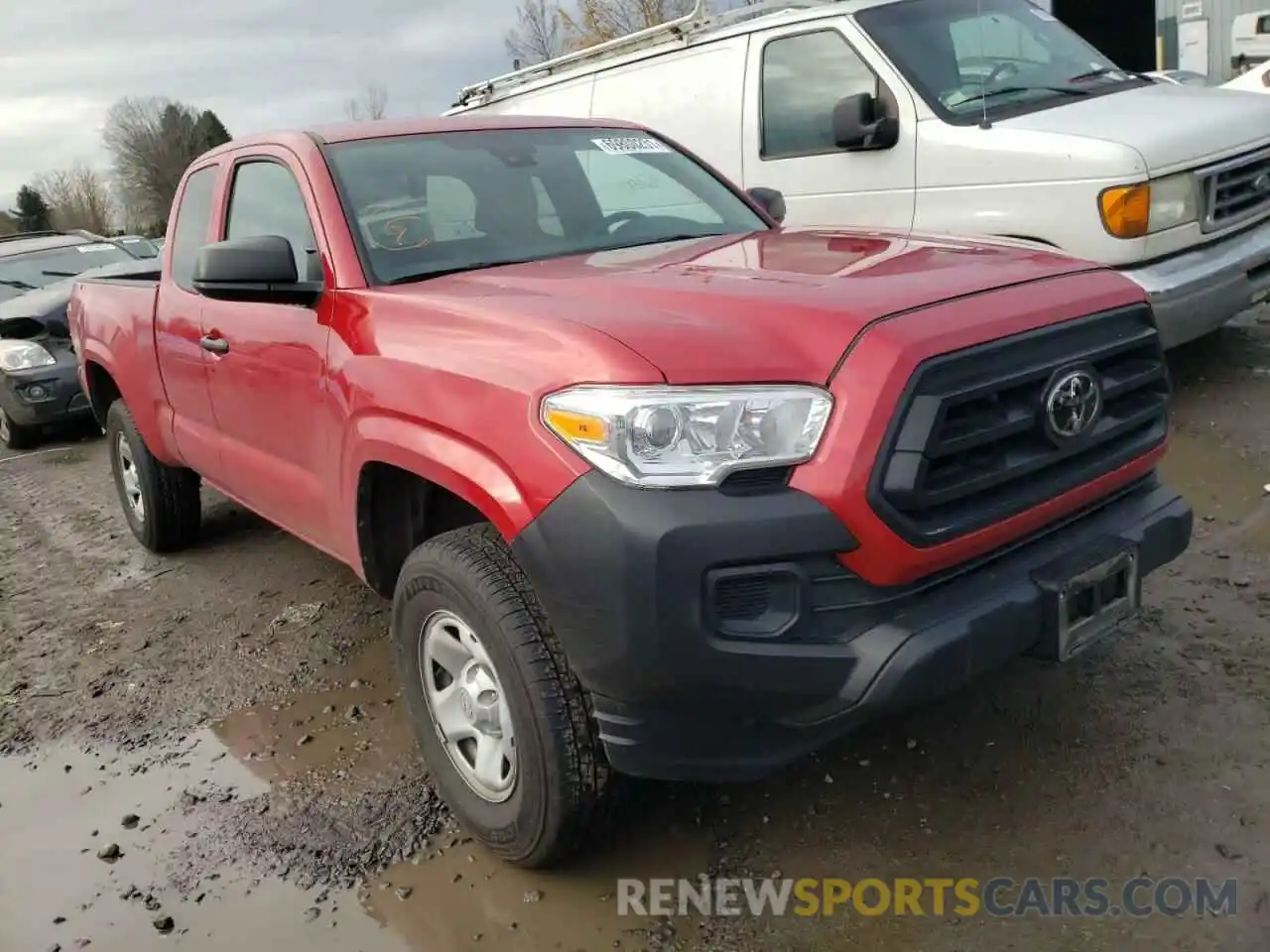 1 Photograph of a damaged car 3TYSX5ENXLT002236 TOYOTA TACOMA 2020