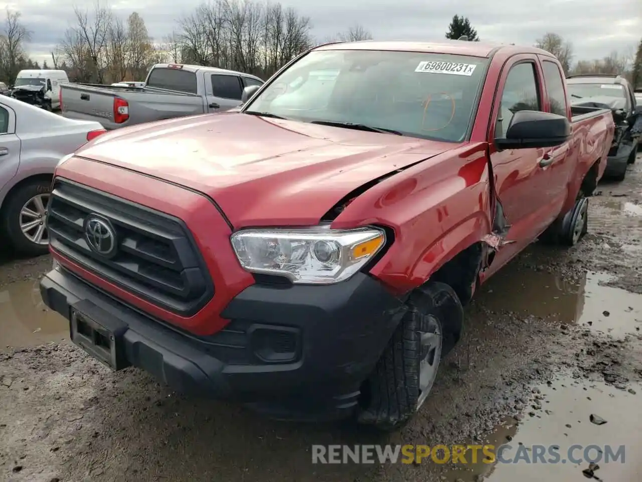 2 Photograph of a damaged car 3TYSX5ENXLT002236 TOYOTA TACOMA 2020