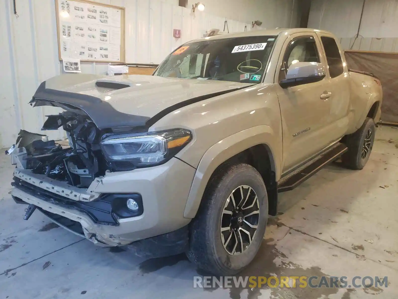 2 Photograph of a damaged car 3TYSZ5AN2LT000254 TOYOTA TACOMA 2020