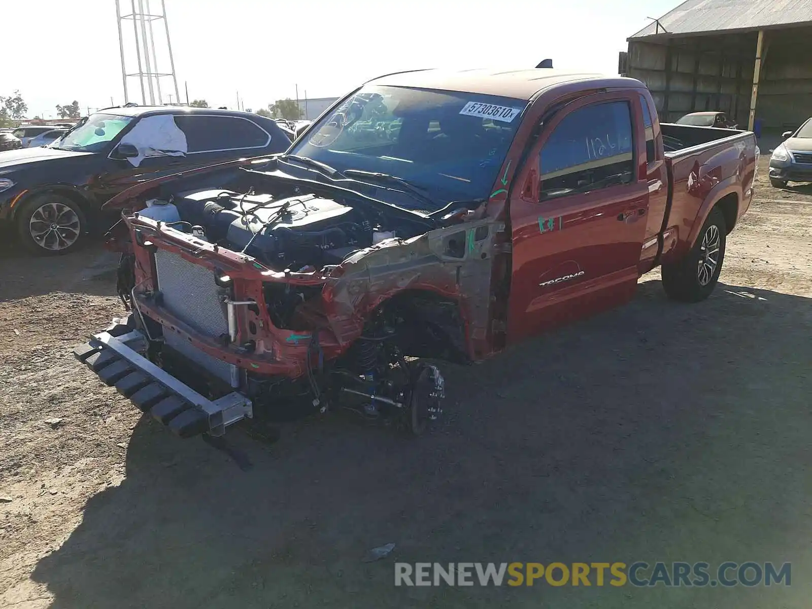 2 Photograph of a damaged car 3TYSZ5AN9LT004043 TOYOTA TACOMA 2020