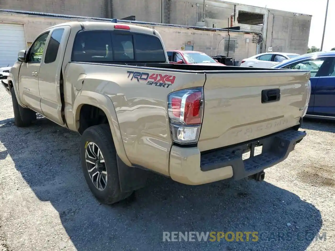 3 Photograph of a damaged car 3TYSZ5ANXLT001894 TOYOTA TACOMA 2020