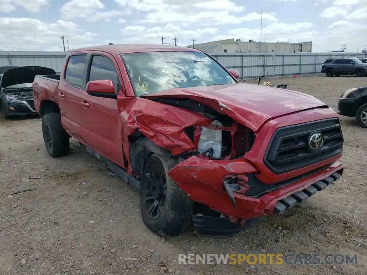 1 Photograph of a damaged car 5TFAX5GN0LX165315 TOYOTA TACOMA 2020