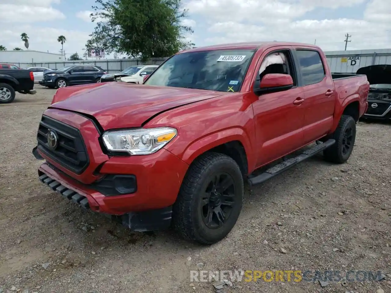 2 Photograph of a damaged car 5TFAX5GN0LX165315 TOYOTA TACOMA 2020