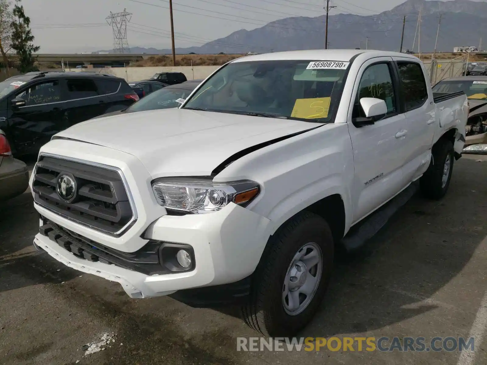 2 Photograph of a damaged car 5TFAX5GN0LX171664 TOYOTA TACOMA 2020