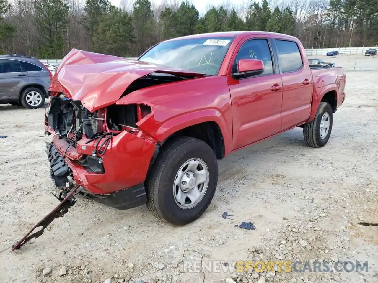 2 Photograph of a damaged car 5TFAX5GN0LX173611 TOYOTA TACOMA 2020