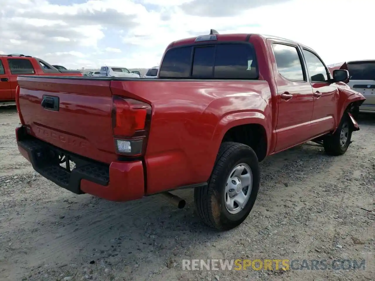 4 Photograph of a damaged car 5TFAX5GN0LX173611 TOYOTA TACOMA 2020